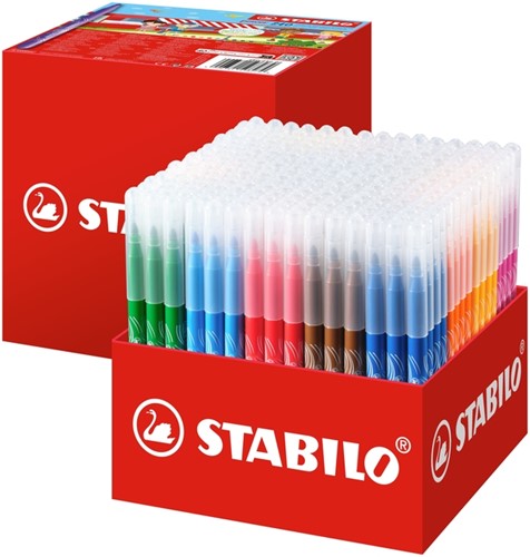 Viltstift STABILO power 280 medium assorti classpack à 240 stuks