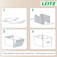 Opbergdoos Leitz Puro met deksel 7 liter set van 2 zwart-2