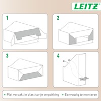 Tijdschriftencassette Leitz Puro set van 2 beige-2
