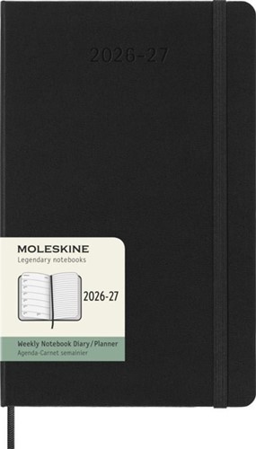 Agenda 2027 Moleskine 18M Planner Weekly 7dagen/1pagina large hc black
