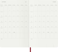 Agenda 2027 Moleskine 12M Planner Weekly 7dagen/1pagina large sc scarlet red-1