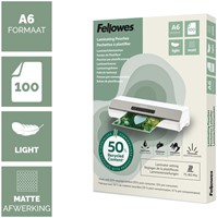 Lamineerhoes Fellowes A6 light 50% gerecycled mat 100stuks-2