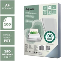 Voorblad Fellowes A4 PET 150micron recycled 100 stuks-2