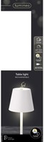 Tafellamp Lumineo led oplaadbaar steady buiten wit-2