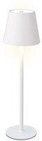 Tafellamp Lumineo led oplaadbaar steady buiten wit