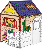 Kartonnen speelhuis XL Verjaardag Bankers Box Play inkleurbaar