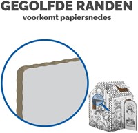 Kartonnen speelhuis XL Eenhoorn Bankers Box Play inkleurbaar-3