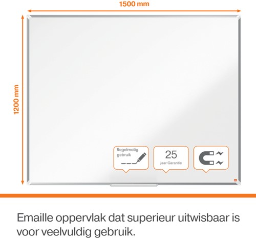 Whiteboard Nobo Premium Plus 120x150cm emaille-2