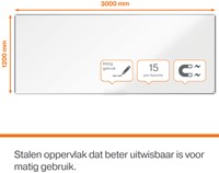 Whiteboard Nobo Premium Plus 120x300cm staal-2