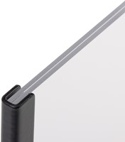 Kaarthouder Europel metaal met acryl bord A5 zwart-5