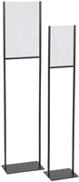 Infostandaard Europel metaal met acryl bord A3 zwart-2