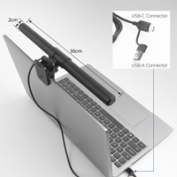 Laptoplamp ACT Clip-on led dimbaar USB-1