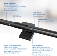 Monitorlamp ACT led dimbaar USB-1