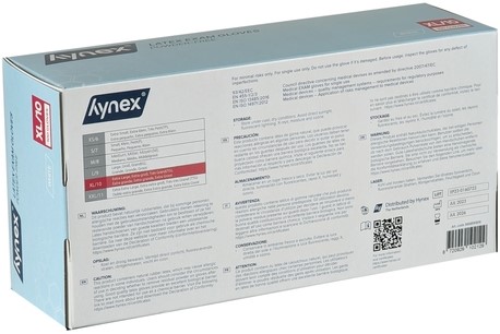 Handschoen Hynex latex XL wit 5gr 100 stuks-2