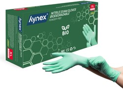 Handschoen Hynex nitril Bio XL groen 3.5gr 100 stuks