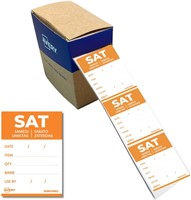 Etiket Avery HACCP zaterdag-oranje 40x56mm 500st
