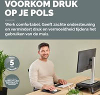 Polssteun Fellowes Breyta compact zwart-1