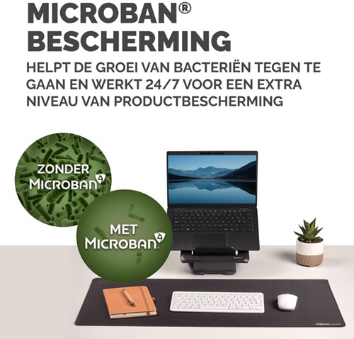 Bureau-onderlegger Fellowes Breyta zwart-3