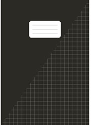 Schrift Kangaro A4 ruit 10mm 160 pagina's 60gr zwart pak à 5 stuks