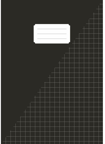 Schrift Kangaro A4 ruit 10mm 160 pagina's 60gr zwart pak à 5 stuks