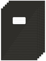 Schrift Kangaro A4 lijn 160 pagina's 60gr zwart pak à 5 stuks-2