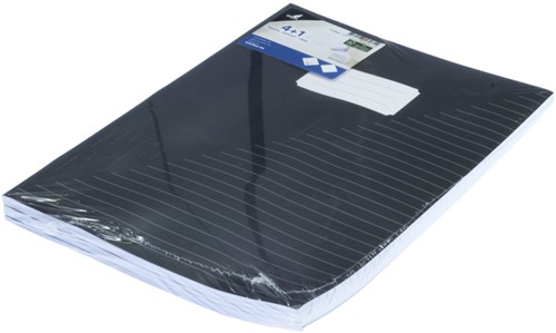 Schrift Kangaro A4 lijn 160 pagina's 60gr zwart pak à 5 stuks-3