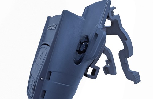 Veiligheidsmes Martor Secunorm 610 XDR trapezium 18mm met holster zilver-3