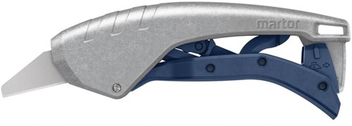 Veiligheidsmes Martor Secunorm 610 XDR trapezium 18mm zilver