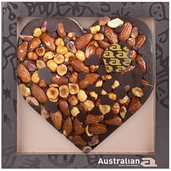 Chocolade Australian hart puur/noten