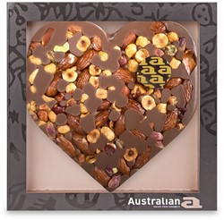 Chocolade Austrailian hart melk/noten