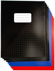 Schrift Kangaro A5 ruit 10mm 80 pagina's 60 gram assorti 10 stuks