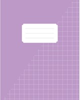 Schrift Kangaro A5 ruit 10mm 80 pagina's 60 gram assorti pastel 10st-1