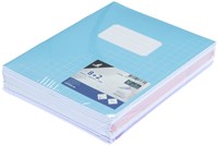 Schrift Kangaro A5 ruit 10mm 80 pagina's 60 gram assorti pastel 10st-3