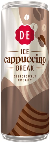 IJskoffie Douwe Egberts cappuccino blik 250 ml