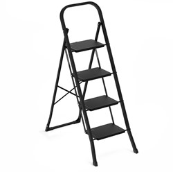 Huishoudtrap BRASQ 4 treden SLM400 zwart