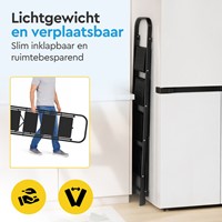 Huishoudtrap BRASQ 4 treden SLM400 zwart-6