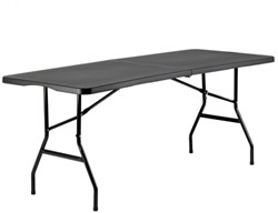 Vouwtafel BRASQ 180x70x74cm FT180 zwart