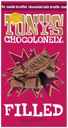 Chocolade Tony's Chocolonely filled melk truffel 127 gram