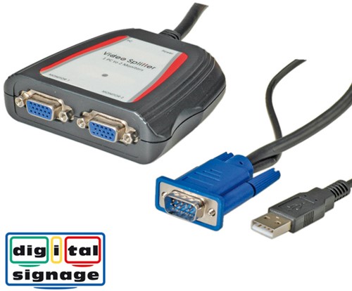 Splitter VGA 2-poort versterkt 250mhz