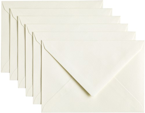 Envelop Papicolor C6 114x162mm anjerwit 6/st
