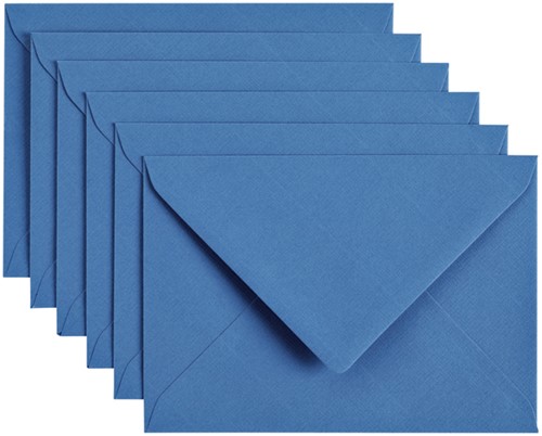 Envelop Papicolor C6 114x162mm donkerblauw 6/st