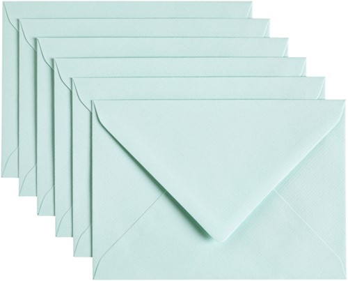Envelop Papicolor C6 114x162mm zeegroen 6/st