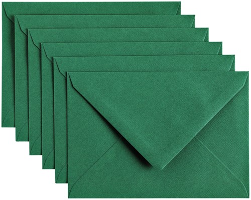 Envelop Papicolor C6 114x162mm dennengroen 6/st