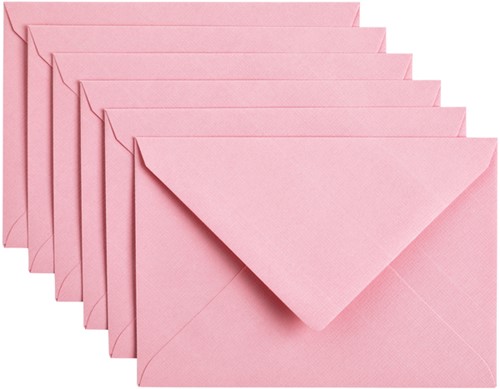 Envelop Papicolor C6 114x162mm babyroze 6/st