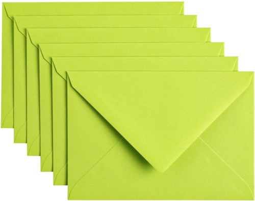 Envelop Papicolor C6 114x162mm appelgroen 6/st