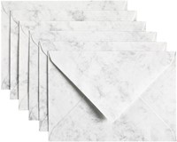 Envelop Papicolor C6 114x162mm marble grijs 6/st