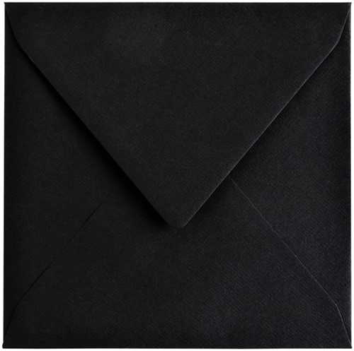 Envelop Papicolor 140x140mm ravenzwart 6/st-2