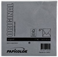 Envelop Papicolor 140x140mm ravenzwart 6/st-3