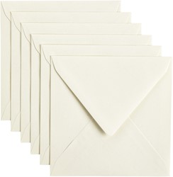 Envelop Papicolor 140x140mm anjerwit 6/st