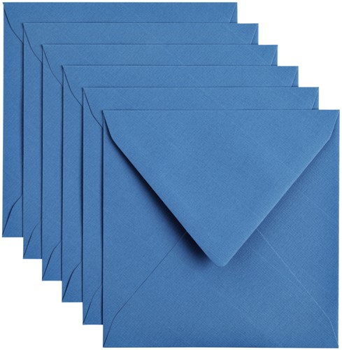 Envelop Papicolor 140x140mm donkerblauw 6/st